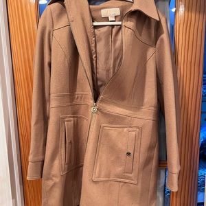Michael Kors women’s camel colored jacket / peacoat size large